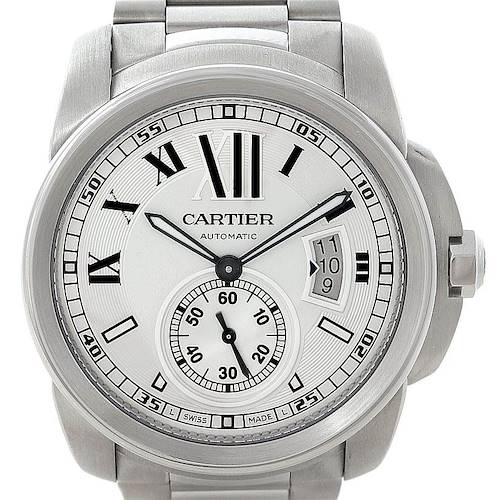 Photo of Cartier Calibre Stainless Steel Automatic Mens Watch W7100015