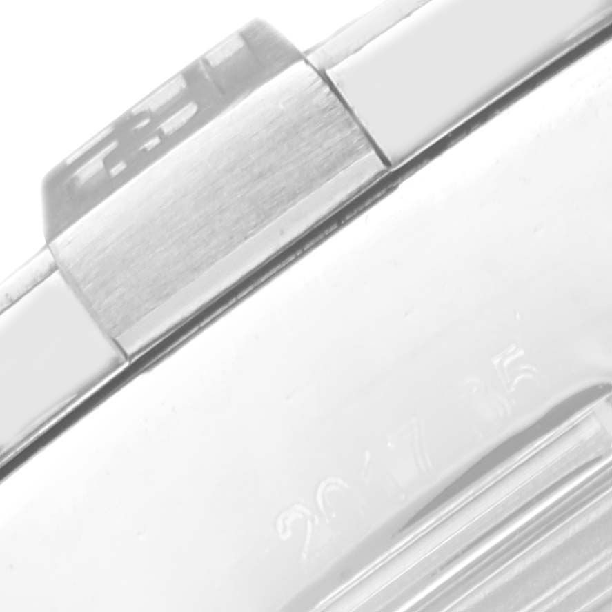 This image shows a close-up of the clasp mechanism on a Breitling Avenger A3239011/A809 Men's Stainless Steel Mother of Pearl Dial A3239011/A809 Men's Stainless Steel Mother of Pearl Dial watch.