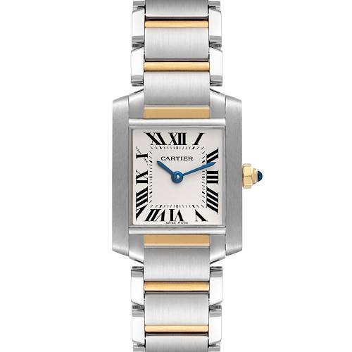 Photo of Cartier Tank Francaise Small Steel Yellow Gold Ladies Watch W51007Q4 Box Papers