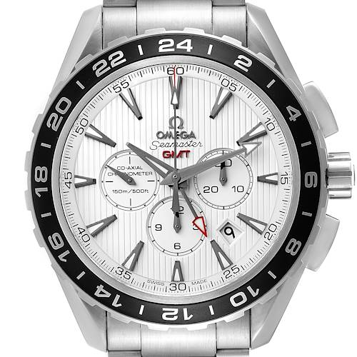 Photo of Omega Seamaster GMT Chronograph Steel Mens Watch 231.10.44.52.04.001 Box Card