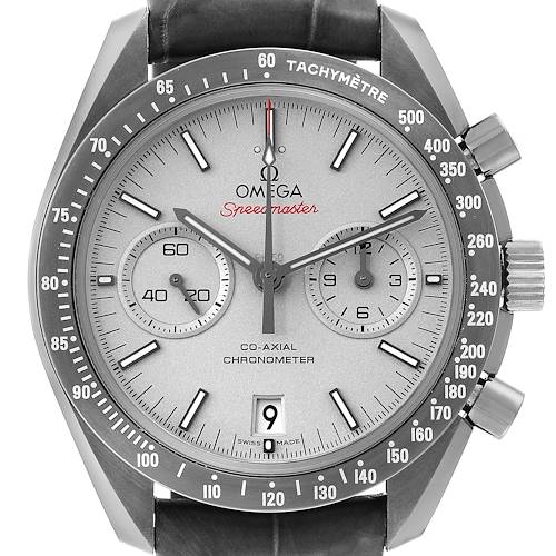 Photo of Omega Speedmaster Grey Side of the Moon Ceramic Mens Watch 311.93.44.51.99.001 Box Card