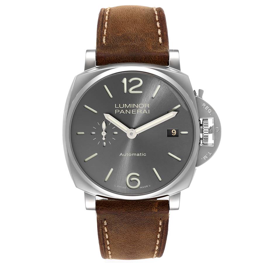 Panerai Luminor Due 42mm Grey Dial Mens Watch PAM00904