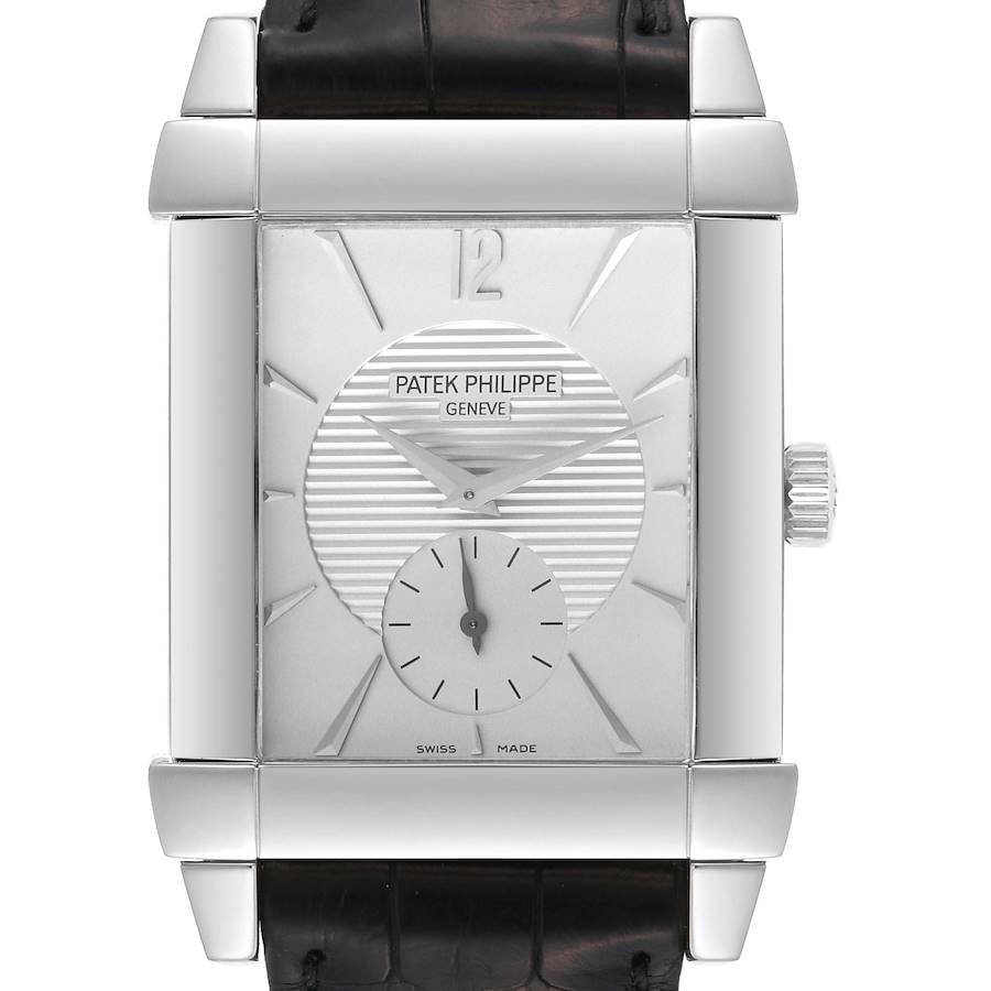 Patek Philippe Gondolo Small Seconds White Gold Silver Dial Mens Watch 5111 SwissWatchExpo