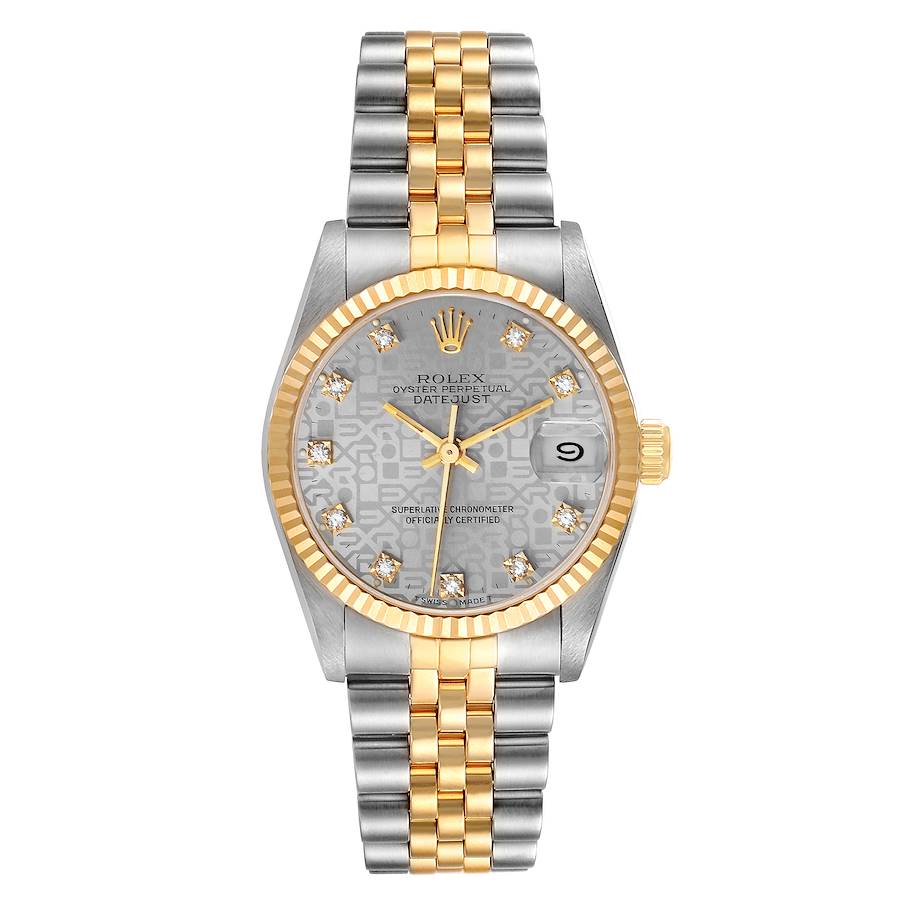 ROLEX DATEJUST 68273 3コマ Rolex Mid-Size Datejust - Champagne Baton Dial