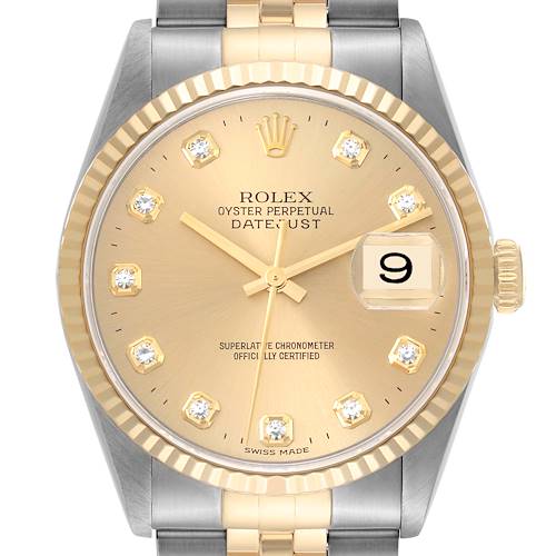 Photo of *NOT FOR SALE* Rolex Datejust Stainless Steel Yellow Gold Mens Watch 16233 (Partial Payment for HB)