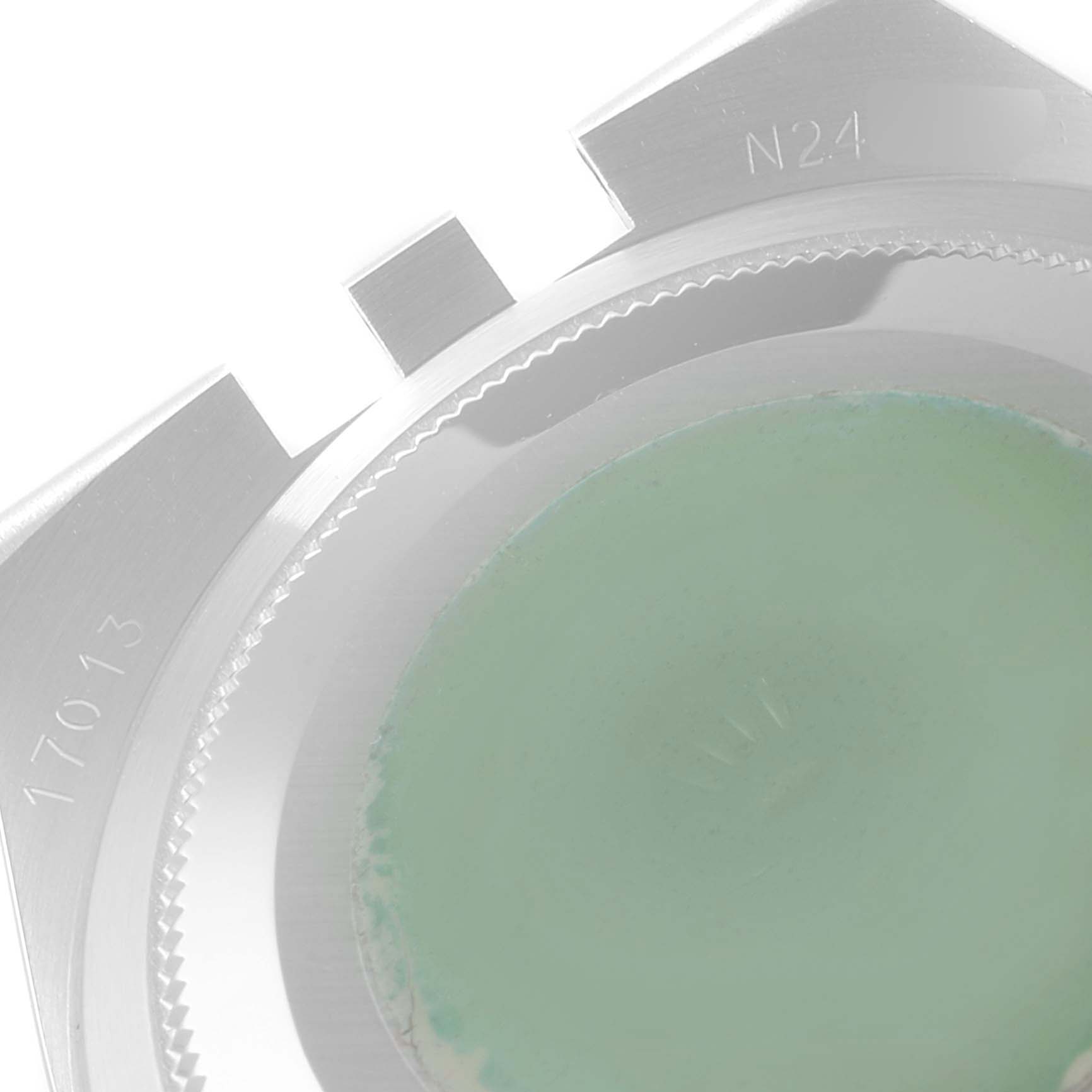 The image shows the caseback of a Rolex Oysterquartz 17013 Men's Steel and Gold (two tone) Champagne Dial 17013 Men's Steel and Gold (two tone) Champagne Dial model.