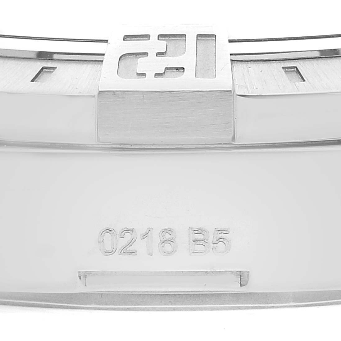 Close-up shot of the clasp and part of the band from a Breitling Avenger A3239011/BC34 Men's Stainless Steel Black Dial A3239011/BC34 Men's Stainless Steel Black Dial watch.