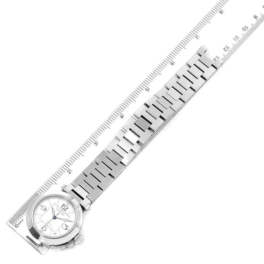 Cartier Pasha C 35mm White Dial Steel Unisex Watch W31074M7