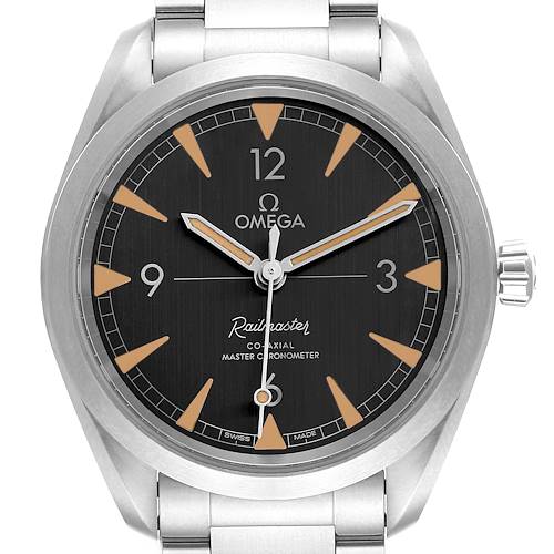 Photo of Omega Railmaster Co-Axial Master Steel Mens Watch 220.10.40.20.01.001 Box Card