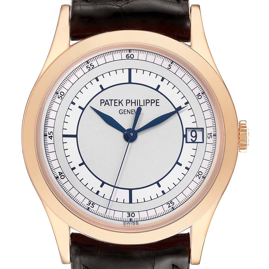 Patek Philippe Calatrava 18k Rose Gold Automatic Mens Watch 5296 5296R SwissWatchExpo