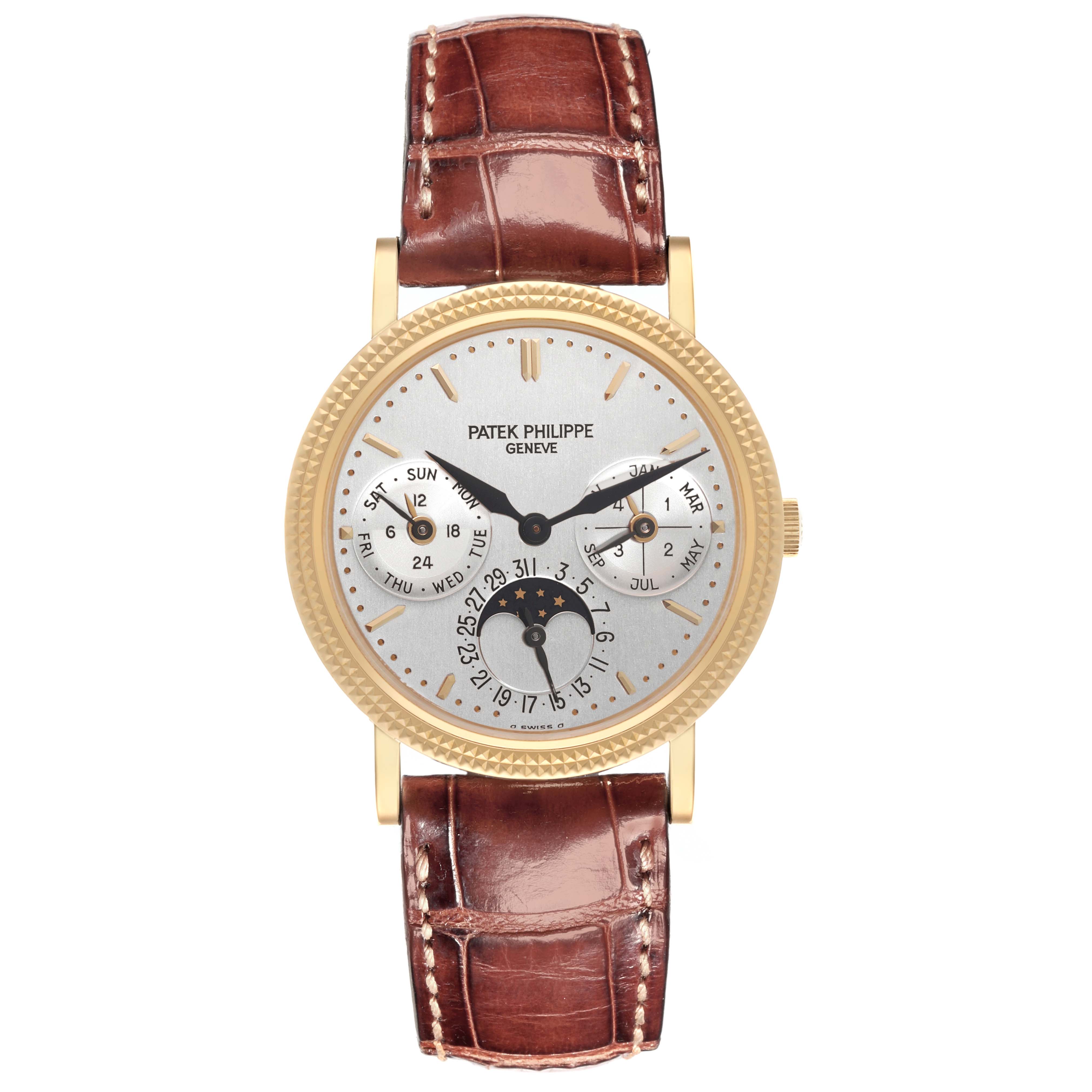 PATEK PHILIPPE ブラウン手袋 Mサイズ Patek Philippe Annual Calendar Moonphase