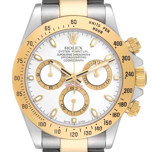 Photo of Rolex Daytona White Dial Steel Yellow Gold Mens Watch 116523