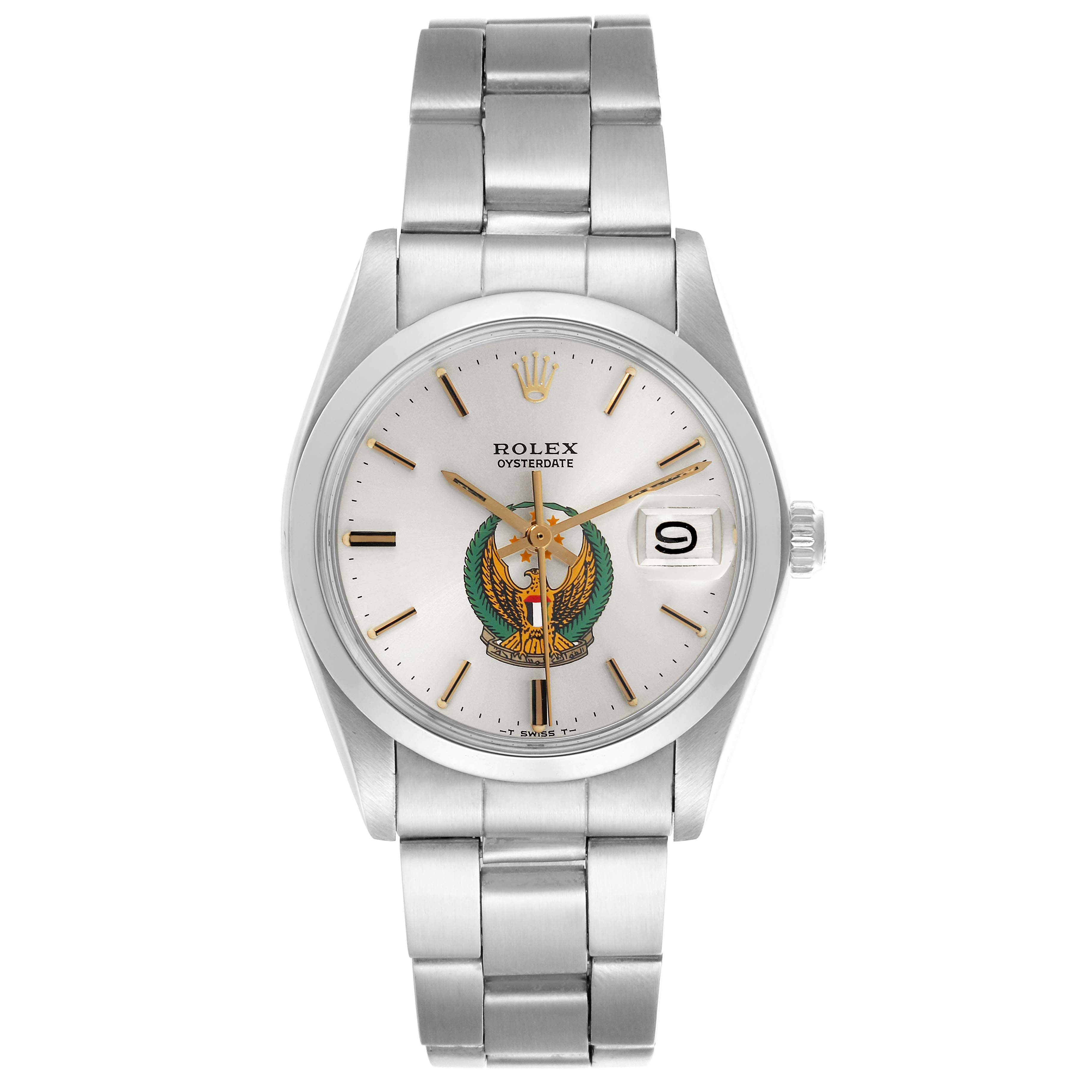 ROLEX　OYSTER PERPETUAL　DATE機械式自動巻き　平行輸入品 ROLEX SS／14K．P．G．オイスターパーペチュアル