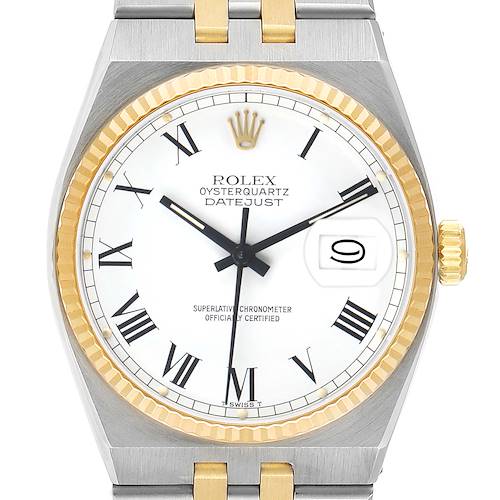 Photo of Rolex Oysterquartz Datejust Steel Yellow Gold Buckley Dial Watch 17013