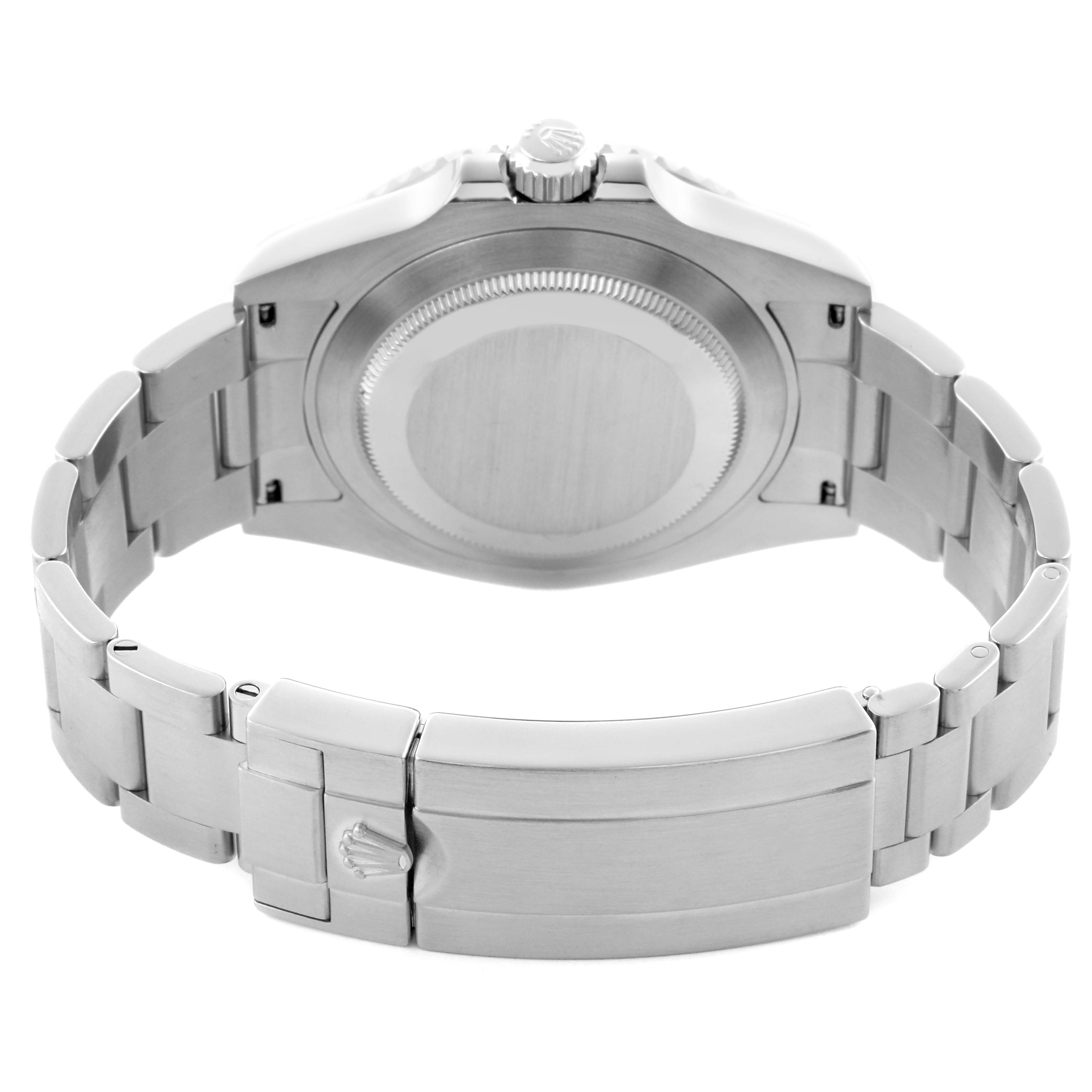 The image shows the case back and bracelet of a Rolex Submariner 126610 Men's Stainless Steel Black Dial 126610 Men's Stainless Steel Black Dial from a rear angle.