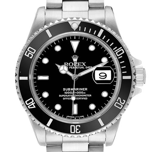 Photo of Rolex Submariner Date Black Dial Steel Mens Watch 16610