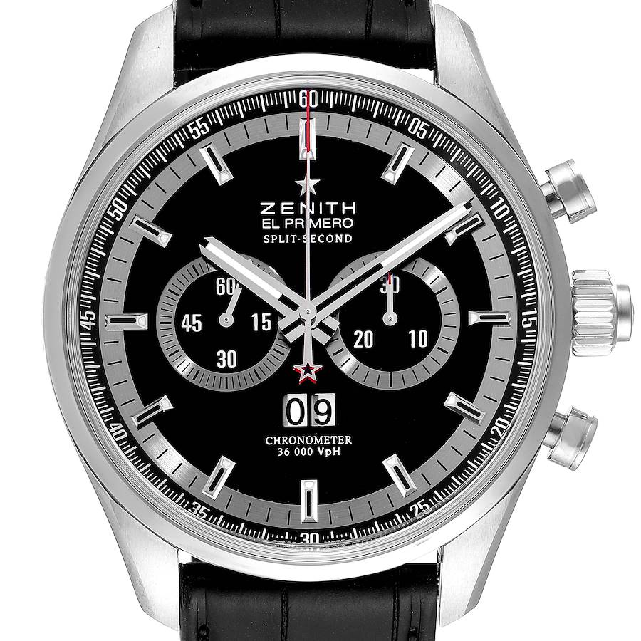 Zenith El Primero Rattrapante Chronograph Steel Mens Watch 03.2050.4026 Unworn SwissWatchExpo