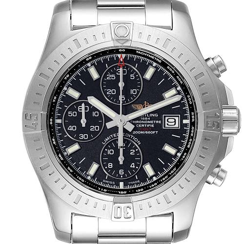 Photo of Breitling Colt Steel Limited Edition Mens Watch A13388 Box Card