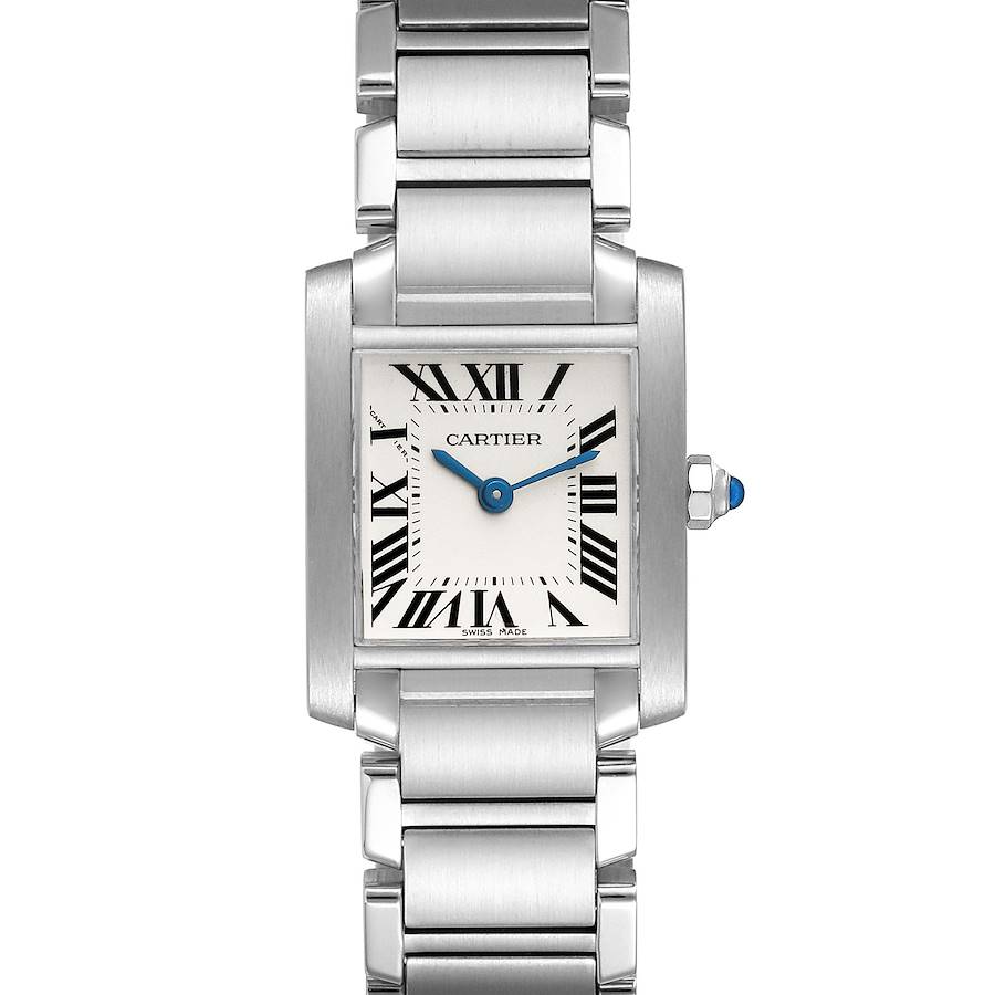 Cartier Tank Francaise Small Steel Ladies Watch W51008Q3 SwissWatchExpo