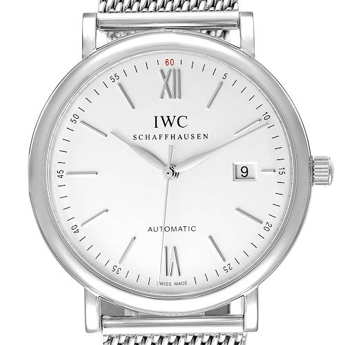 Photo of IWC Portofino Silver Dial Automatic Steel Mens Watch IW356505 Box Card
