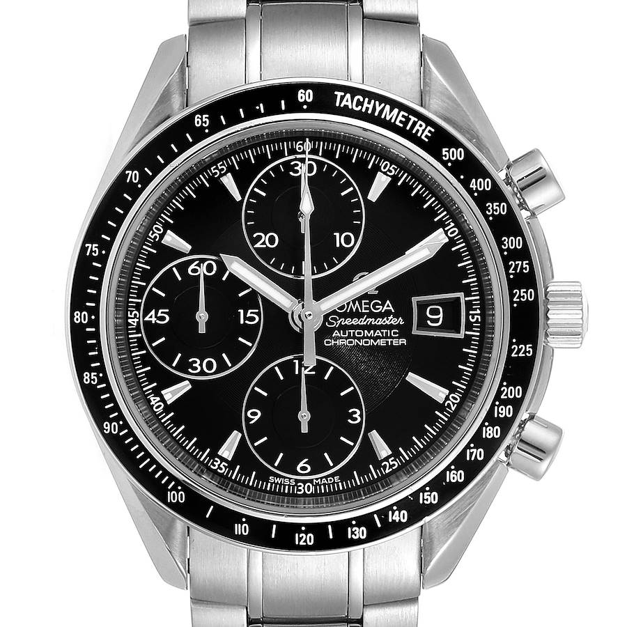 Omega Speedmaster Chronograph Black Dial Mens Watch 3210.50.00 SwissWatchExpo