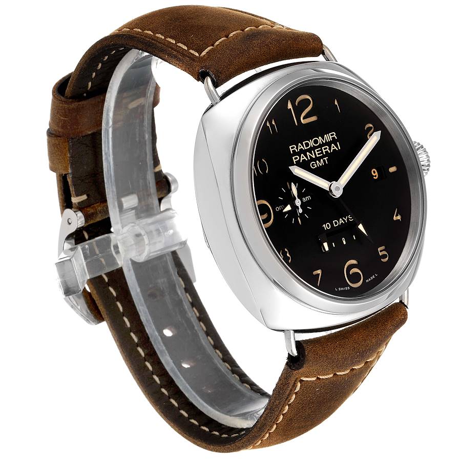 Panerai Radiomir Acciaio 47mm 10 Days GMT Steel Mens Watch