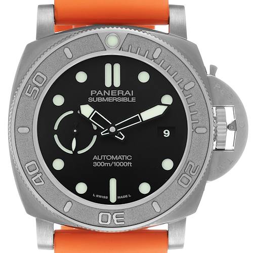 Photo of Panerai Submersible Mike Horn Edition Titanium Mens Watch PAM00984 Box Card