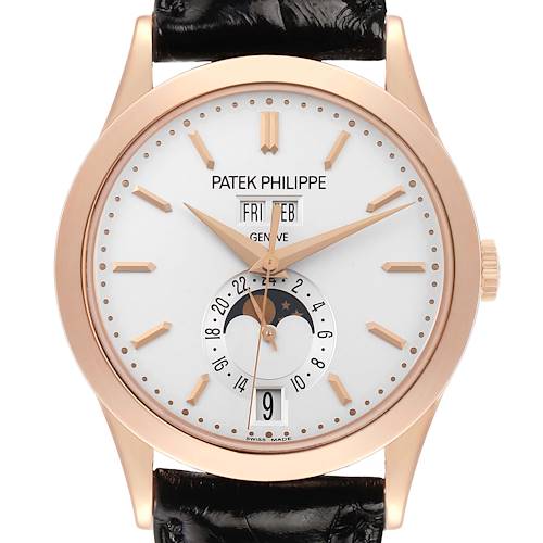 Photo of Patek Philippe Complications Annual Calendar Rose Gold Watch 5396 Box Papers