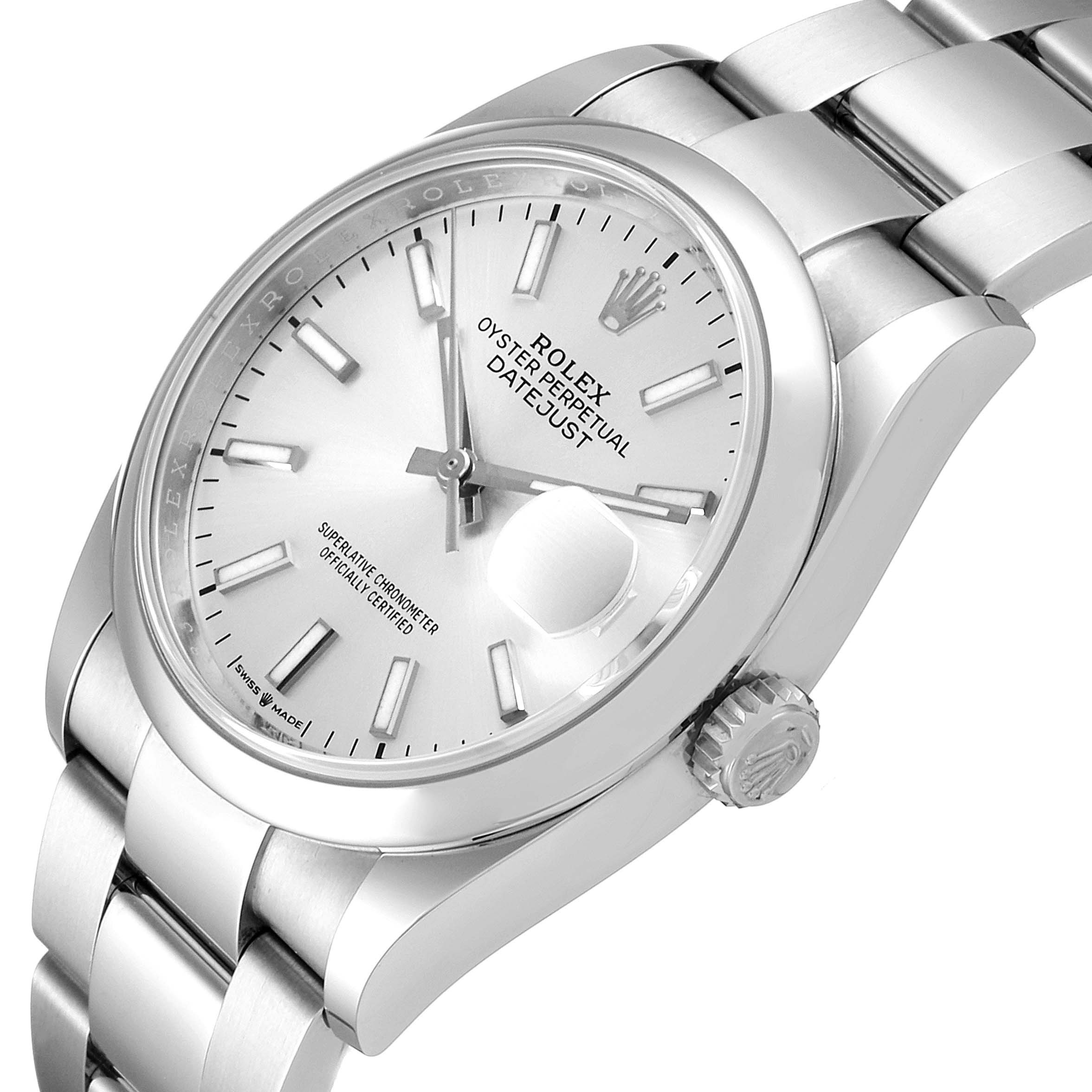rolex 126200 silver