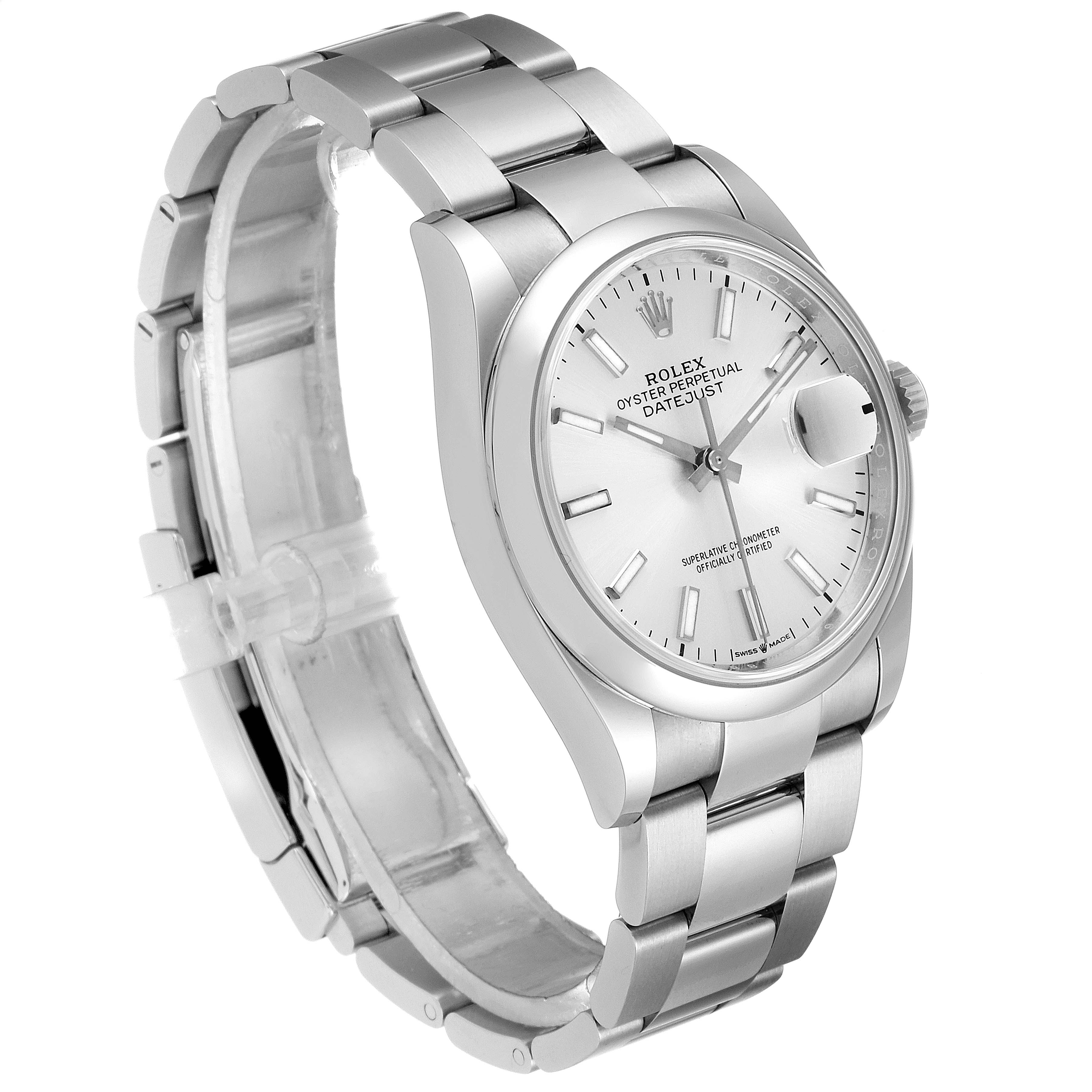 rolex 126200 silver