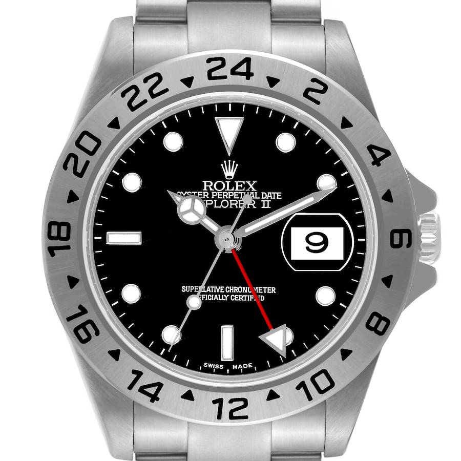 NOT FOR SALE:  Rolex Explorer II Black Dial Steel Mens Watch 16570 Box Papers - Partial Payment SwissWatchExpo