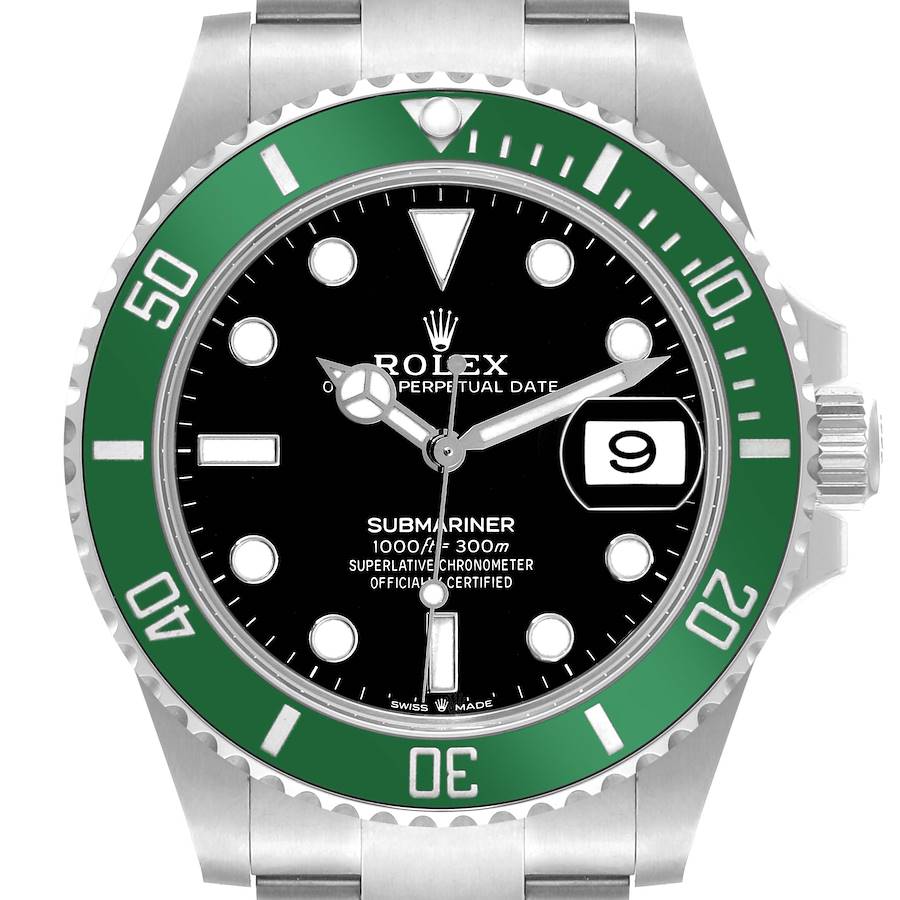Rolex Submariner Starbucks Green Bezel Steel Mens Watch 126610LV Box Card SwissWatchExpo