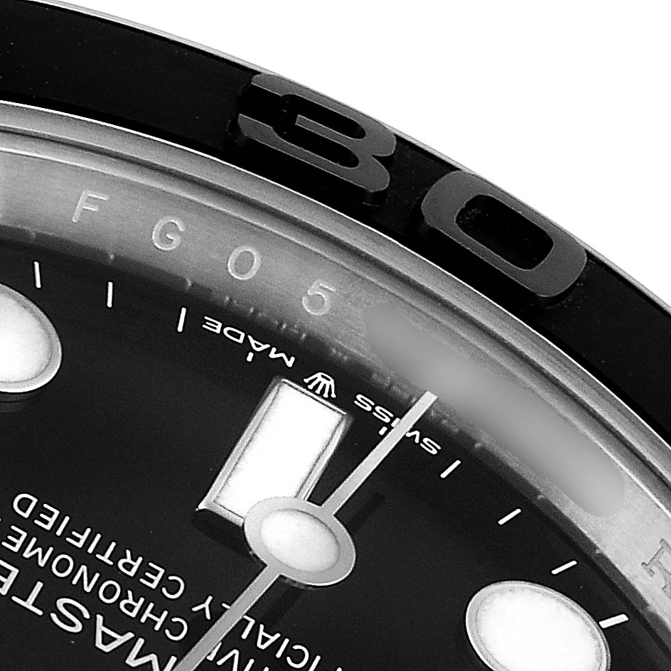 The image shows a partial close-up of the dial, bezel, and markers of the Rolex Yacht-Master 226659 Men
s Stainless Steel Black Dial 226659 Men
s Stainless Steel Black Dial watch.