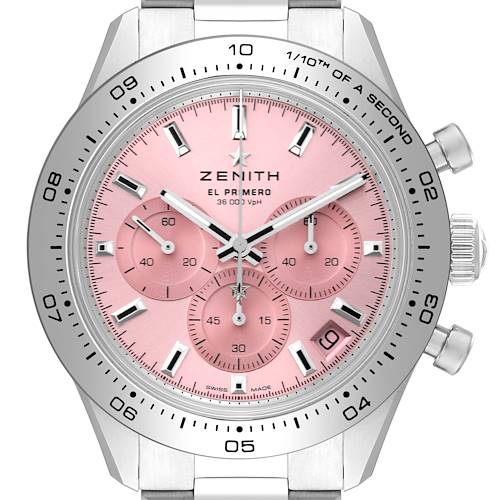 Photo of Zenith Chronomaster Sport Pink Limited Edition Steel Mens Watch 03.3109.3600 Unworn
