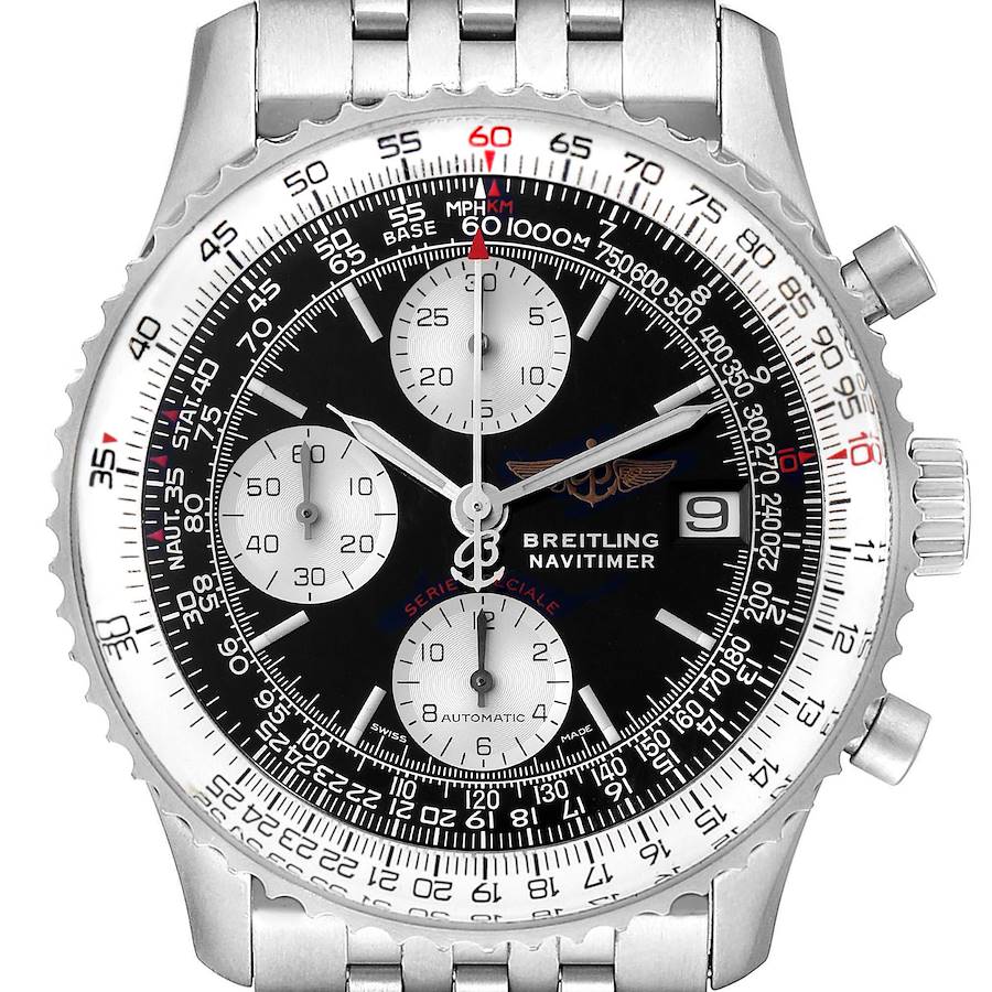 Breitling Navitimer Fighter Chronograph Steel Mens Watch A13330 SwissWatchExpo