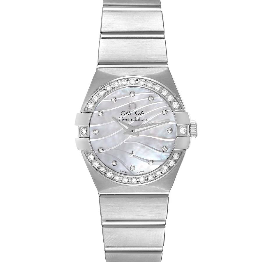 Omega Constellation Mother of Pearl Diamond Ladies Watch 123.15.24.60.55.006 SwissWatchExpo