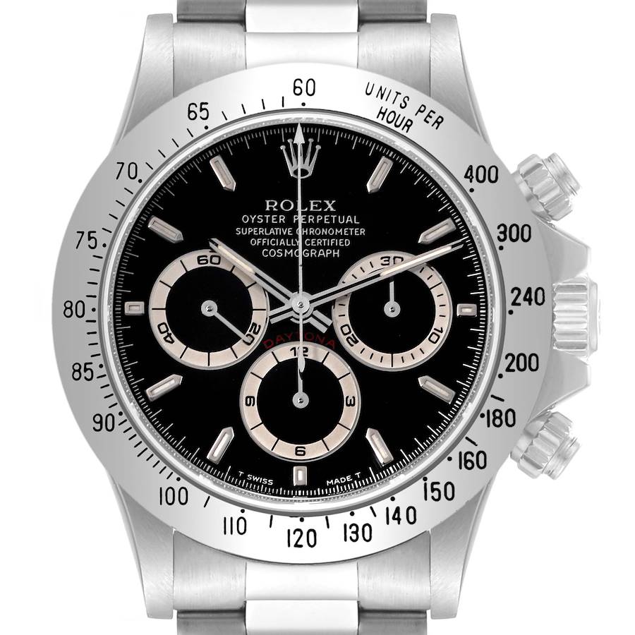 Rolex Daytona Zenith Movement Steel Mens Watch 16520 Papers SwissWatchExpo