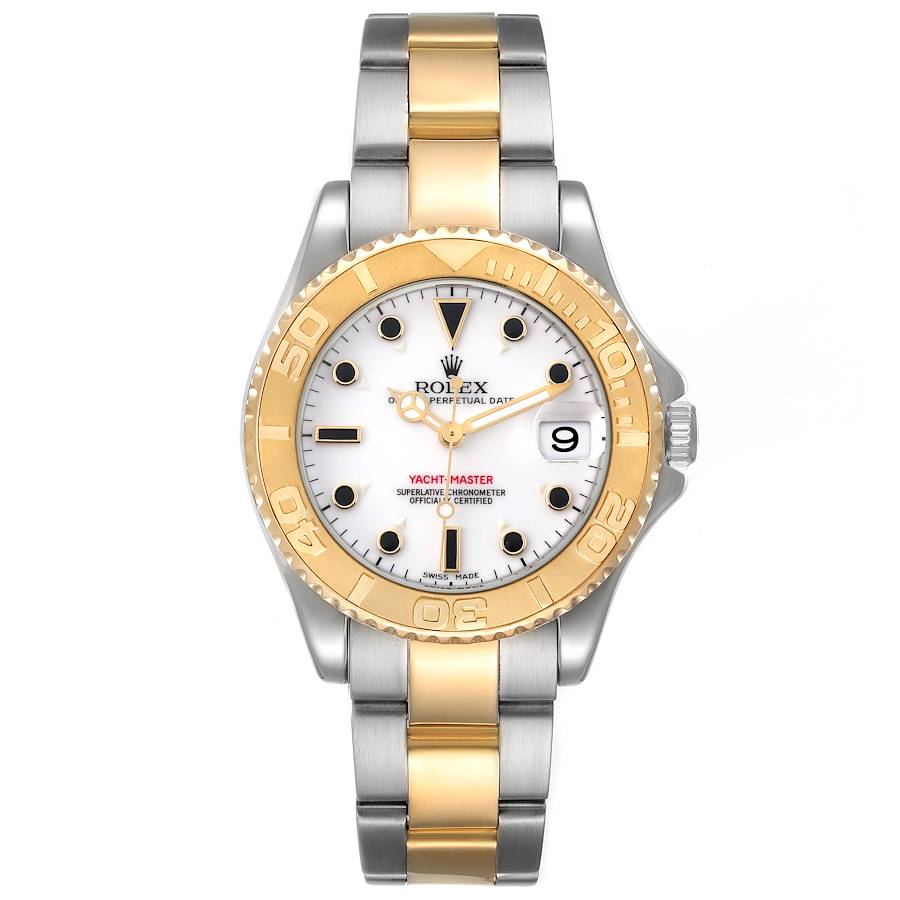 Rolex Yacht-Master 168623 Ladies Midsize 35mm 18k Yellow Gold