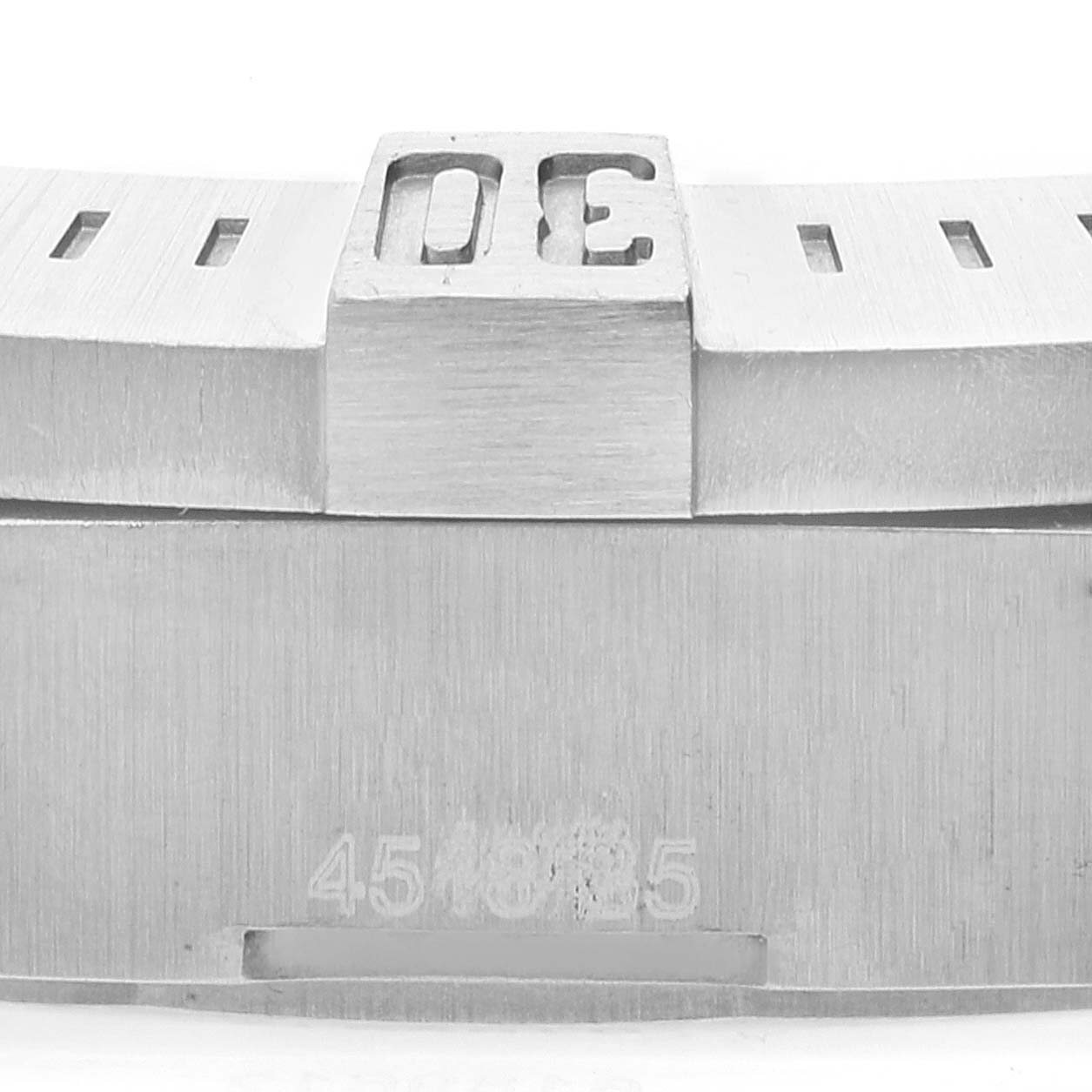 This image shows a close-up view of the bezel and rotating ring of the Breitling Colt A17388 Men's Stainless Steel Blue Dial A17388 Men's Stainless Steel Blue Dial watch model.