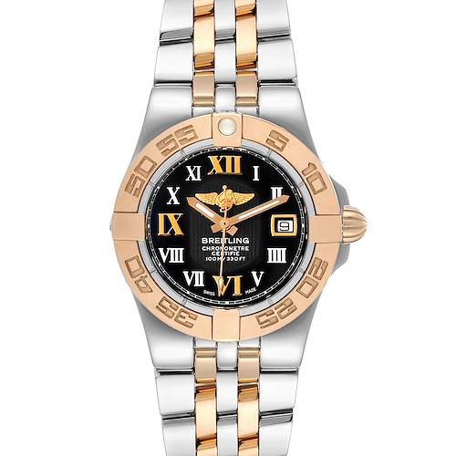 Photo of Breitling Galactic 30 Steel Rose Gold Diamond Womens Watch C71340 Box Papers