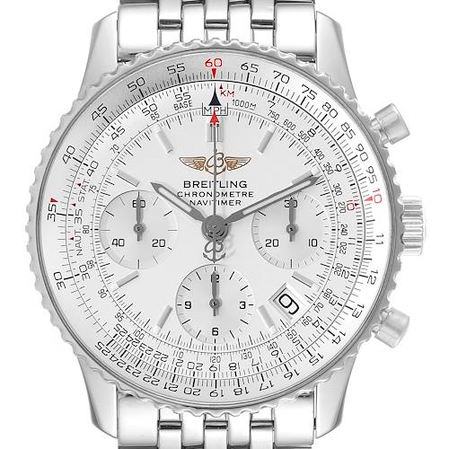 Photo of Breitling Navitimer Chronograph Silver Dial Steel Mens Watch A23322