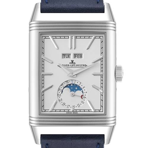 Photo of NOT FOR SALE Jaeger LeCoultre Reverso Tribute Duoface Calendar Steel Mens Watch Q3918420 Box Card PARTIAL PAYMENT