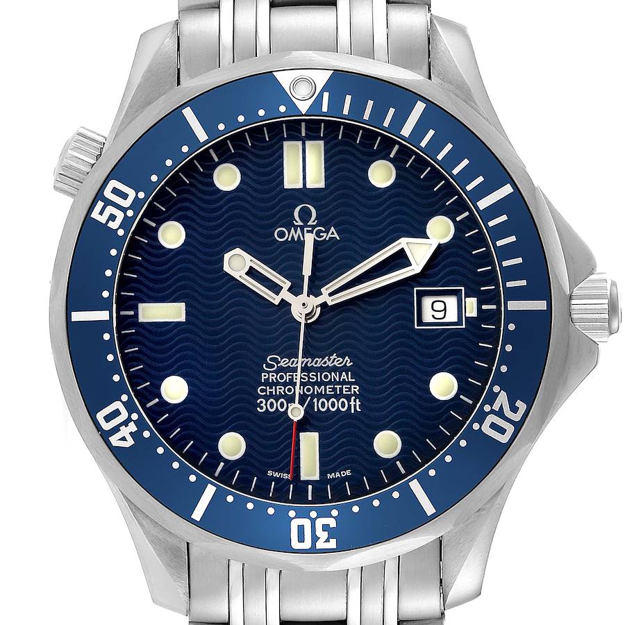 Omega Seamaster Diver 300mm Blue Dial Steel Mens Watch 2531.80.00 Box Card SwissWatchExpo