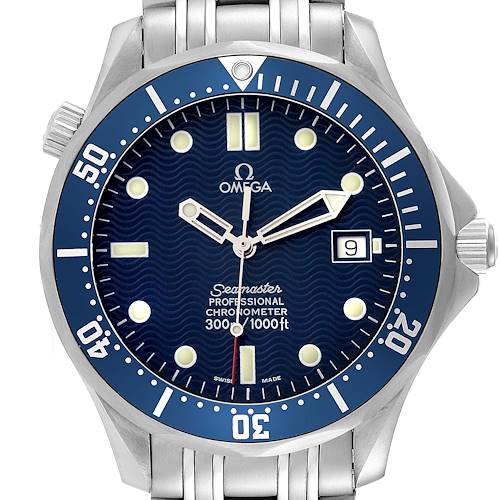 Photo of Omega Seamaster Diver 300mm Blue Dial Steel Mens Watch 2531.80.00 Box Card