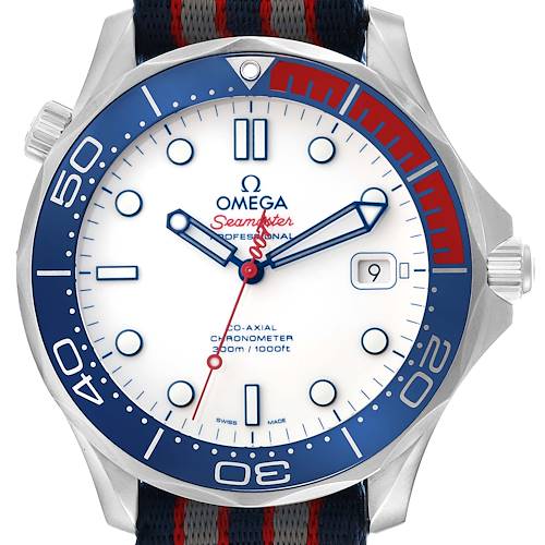 Photo of Omega Seamaster James Bond Commander Limited Edition Steel Mens Watch 212.32.41.20.04.001 Box Card