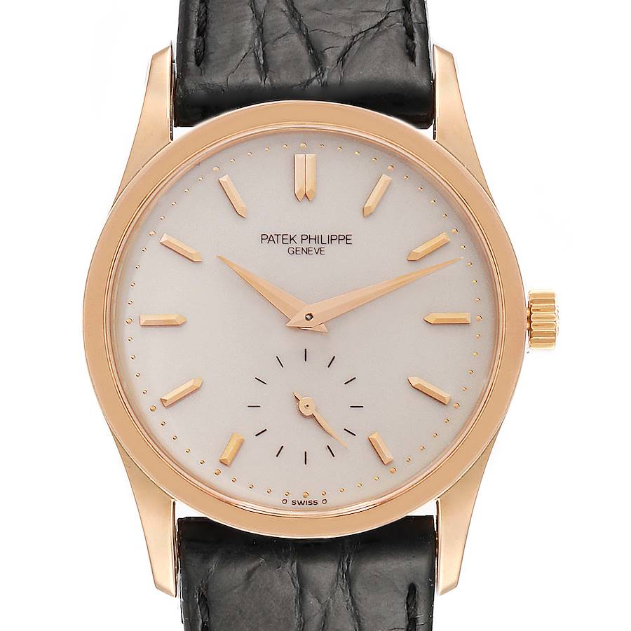 Patek Philippe Calatrava Midsize 18k Rose Gold Manual Winding Watch 3796 SwissWatchExpo