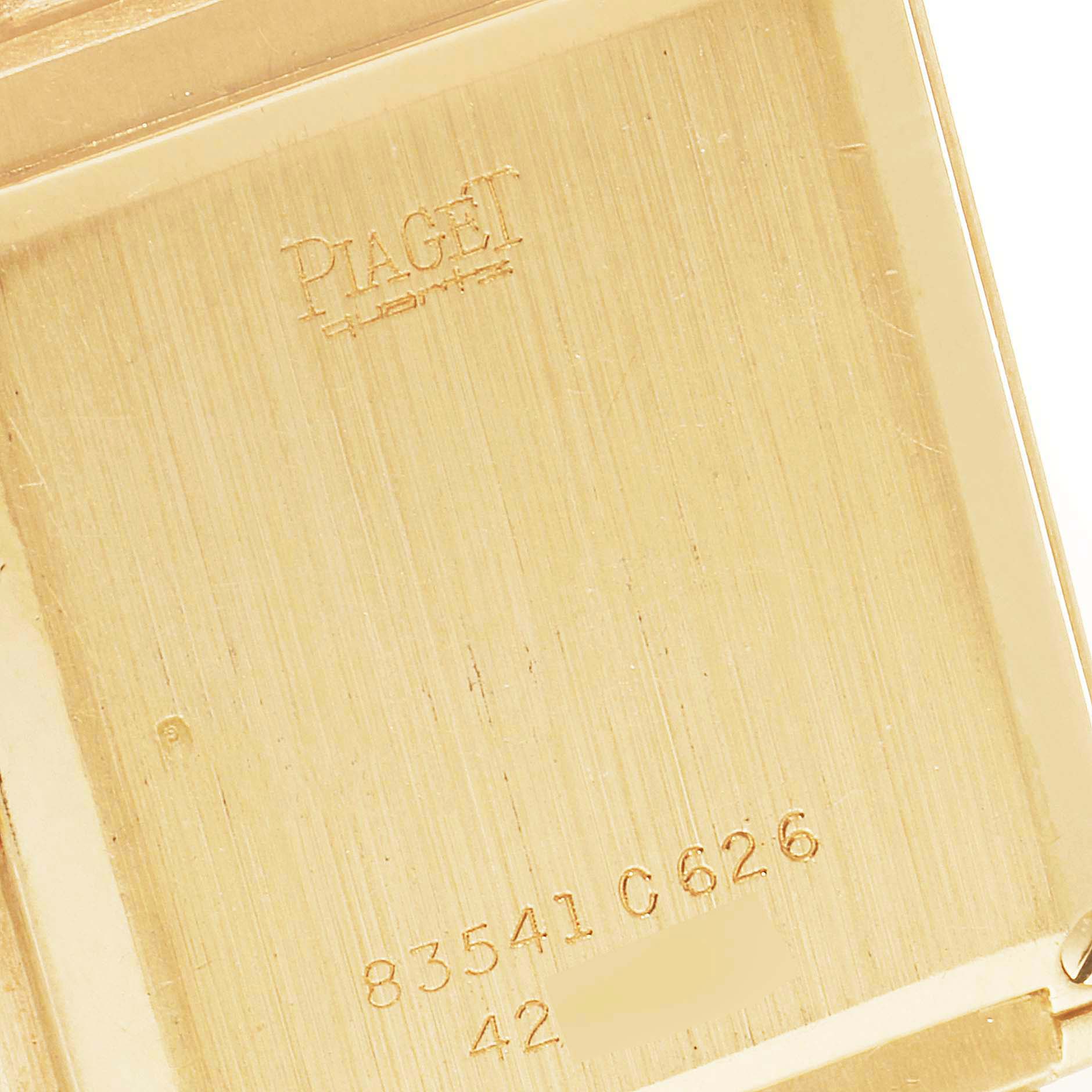 This image shows the back case of the Piaget 83541 C626 Women's Yellow Gold  83541 C626 Women's Yellow Gold  83541 model, indicating the brand and model number in gold.