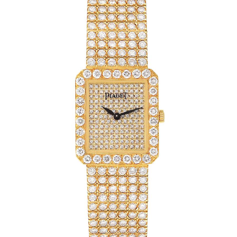 Piaget 18K Yellow Gold Diamond Dial Bracelet Ladies Watch 83541 SwissWatchExpo