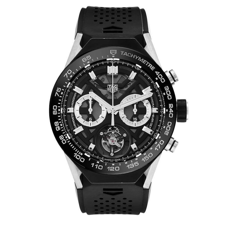 Tag Heuer Carrera Tourbillon Chronograph Titanium Mens Watch