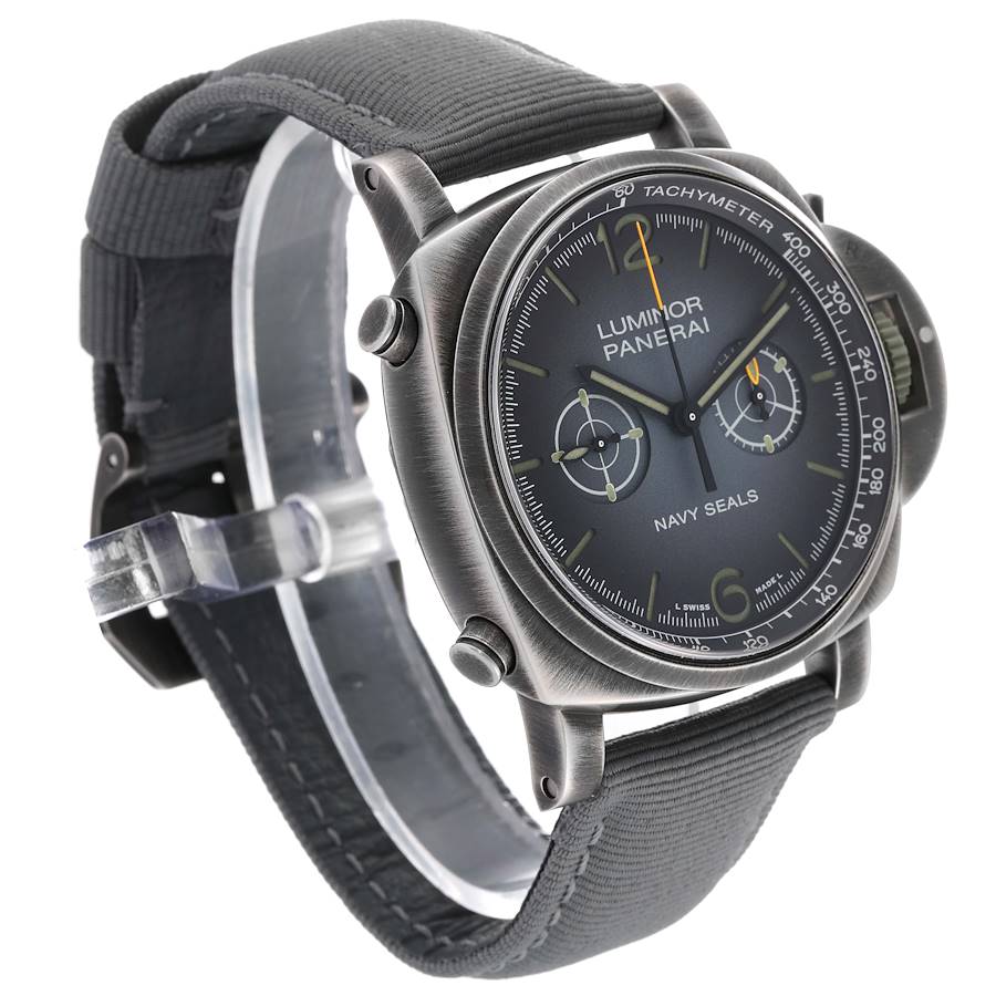 Panerai Luminor Chrono Navy Seals Limited Edition Steel Mens Watch